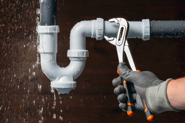 Professional Plumbing technician working in South Amana, IA